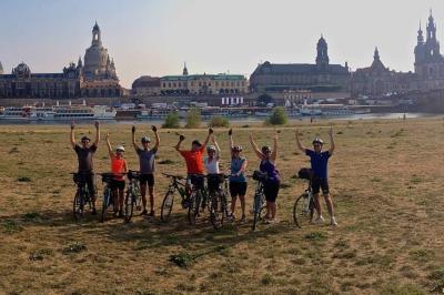 Cyclists in Dresden