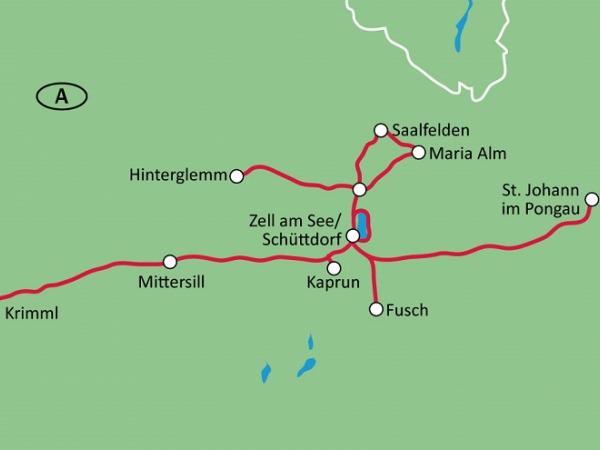 map Zell am See home-based tour